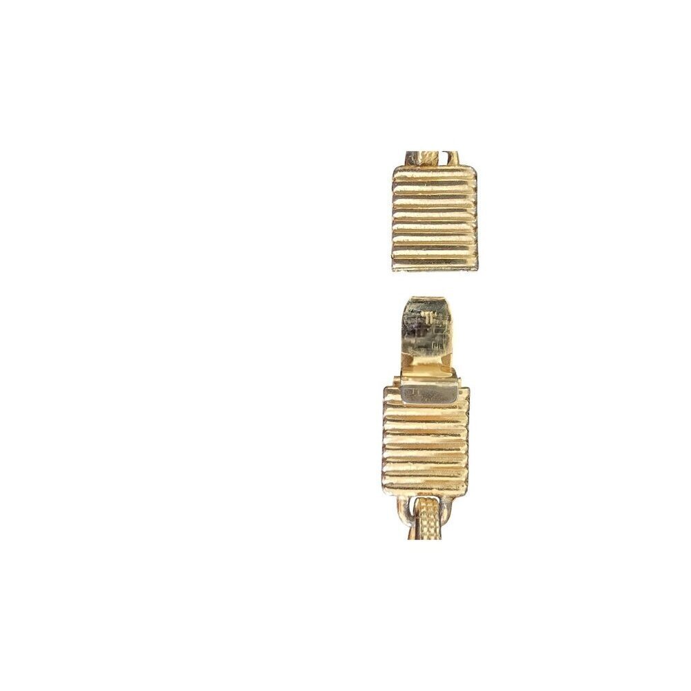 Vintage Donald Stannard RARE Gold-Toned 36"L Necklace 150.1g With Textured Links - Picture 7 of 8